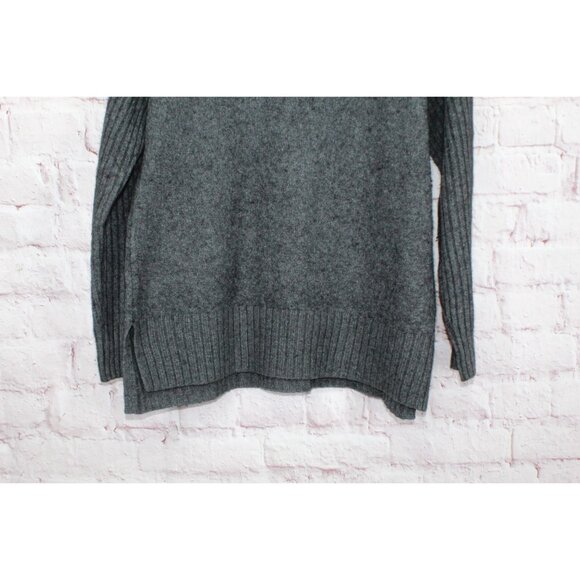 LL Bean The Essential Sweater Turtleneck Charcoal Heather Size L - Picture 3 of 11